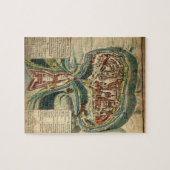 Schaalkaart in de middeleeuwen legpuzzel (Horizontaal)