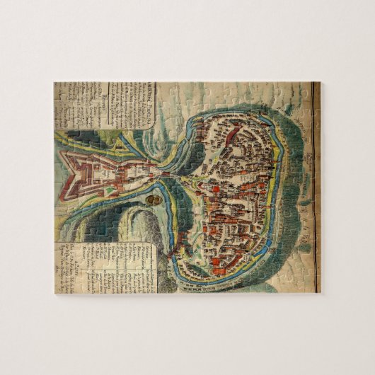 Schaalkaart in de middeleeuwen legpuzzel (Horizontaal)