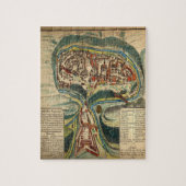 Schaalkaart in de middeleeuwen legpuzzel (Verticaal)