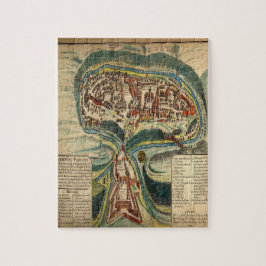 Schaalkaart in de middeleeuwen legpuzzel