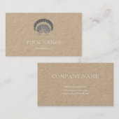 SCHAALLOP SEASHELL ZEE EN OCEAAN VISITEKAARTJE (Voorkant / Achterkant)