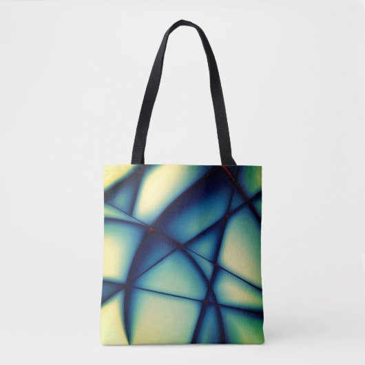 Schaalloze snijwonden, getogen, blauw tot "avocado tote bag (Voorkant)