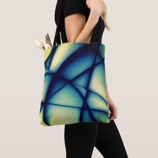 Schaalloze snijwonden, getogen, blauw tot "avocado tote bag (Dichtbij)