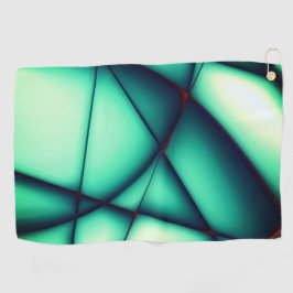 Schaalloze uitwerpselen, groen tot groenbeige golfhanddoek