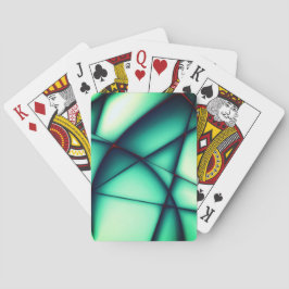 Schaalloze uitwerpselen, groen tot groenbeige pokerkaarten