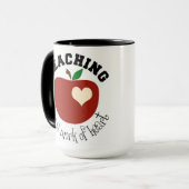 Schaalmachine, zwarte 15 oz Ringer Mok (Voorkant links)