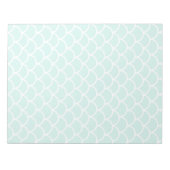 Schaalpatroon Aqua Blue Fish Notitieblok (Voorkant)