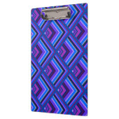Schaalpatroon met blauwe en paarse strepen klembord (Links)