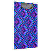 Schaalpatroon met blauwe en paarse strepen klembord (Rechts)