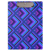 Schaalpatroon met blauwe en paarse strepen klembord (Voorkant)