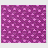 Schaalpatroon met glittervormig effect cadeaupapier (Vlak)