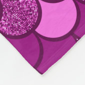 Schaalpatroon met glittervormig effect fleece deken (Hoek)