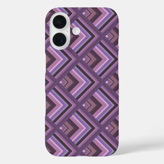 Schaalpatroon met mauve strepen Case-Mate iPhone case (Achterkant)