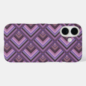 Schaalpatroon met mauve strepen Case-Mate iPhone case (Achterkant (horizontaal))