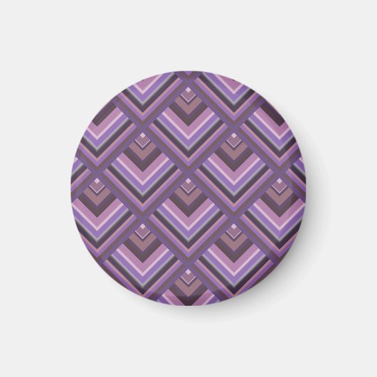 Schaalpatroon met mauve strepen magneet (Voorkant)