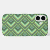 Schaalpatroon van olijfgroene strepen Case-Mate iPhone case (Achterkant (horizontaal))