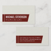 Schaalpatroon Visitekaartje (Voorkant / Achterkant)