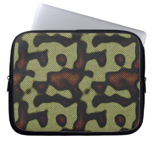 Schaalschilfers Camouflage Natuur Patroon Laptop Sleeve