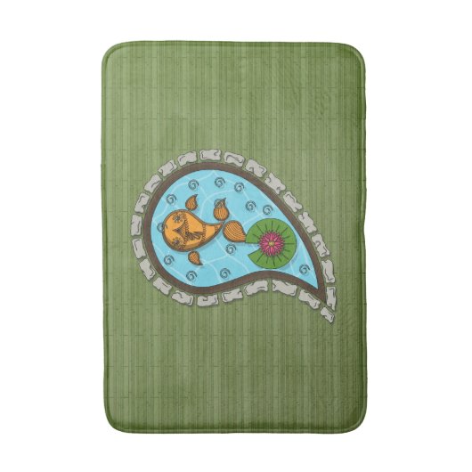 Schaalt de Goldfish Bath Mat (Voorkant Verticaal)