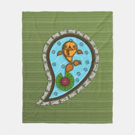 Schaalt de Goldfish Fleece Blanket Deken (Voorkant)
