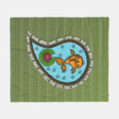 Schaalt de Goldfish Fleece Blanket Deken (Voorkant (Horizontaal))