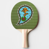 Schaalt de Goldfish Ping Pong Paddle Tafeltennisbatje (Achterkant)