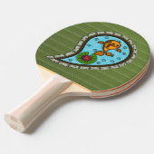 Schaalt de Goldfish Ping Pong Paddle Tafeltennisbatje (Voorkant Gekanteld)