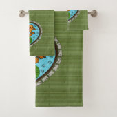Schaalt de Goldfish Towel Set Bad Handdoek (Insitu)