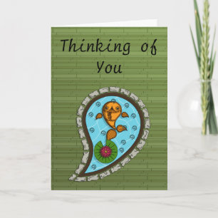 Schaalt het Goldfish-Wenskaart Kaart