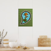 Schaalt het Poster Goldfish (Keuken)