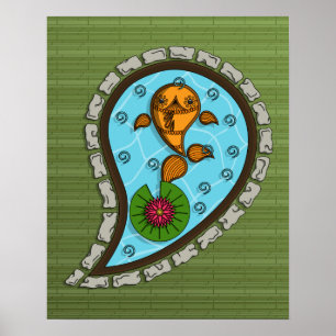 Schaalt het Poster Goldfish
