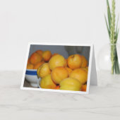 Schaaltjes abrikozenfruit kaart (Voorkant)