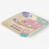 Schaaltjes en spijkerbroeken papieren bordje (Gebogen)