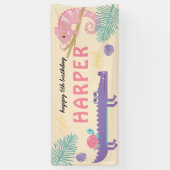 Schaaltjes en spijkerbroeken spandoek (Verticaal)