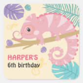 Schaaltjes en spijkerbroeken vierkante sticker (Voorkant)