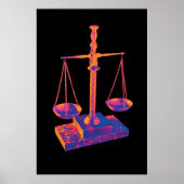 Schaaltjes van de schoonheid van het recht Kunstde Poster (Voorkant)