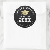 schaalverdeling/schaalverdeling "class of" black ronde sticker (Tas)