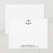 Schaalzaken van Justice Black Lawyer Attorney Stat Kaart (Voorkant / Achterkant)