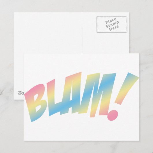 Schaam je! briefkaart (Voorkant / Achterkant)