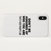 Schaam je niet Case-Mate iPhone case (Achterkant (horizontaal))