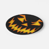 schaambeeld Halloween Pumpkin Black Papieren Bordje (Gekanteld)