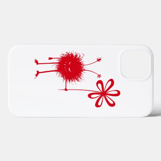 Schaammonster in rood - Kreukstommel Case-Mate iPhone Case (Achterkant (horizontaal))
