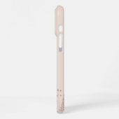 Schaamrood Maan Paarse Bomen iPhone Hoesje (Linkerkant)