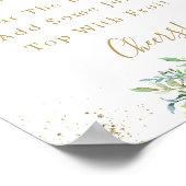 Schaamroze Mimosa Bar Bord Poster (Hoek)