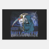 Schaamskelet in de Scary Dark Night Halloween Inpakpapier Vel (Voorkant 2)