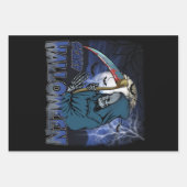 Schaamskelet in de Scary Dark Night Halloween Inpakpapier Vel (Voorkant)