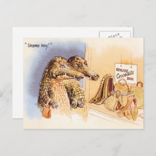 Schaamte Briefkaart (Voorkant / Achterkant)