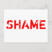 Schaamte Briefkaart (Voorkant)