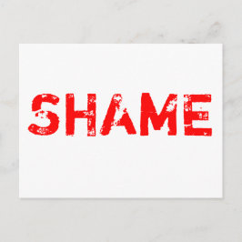 Schaamte Briefkaart