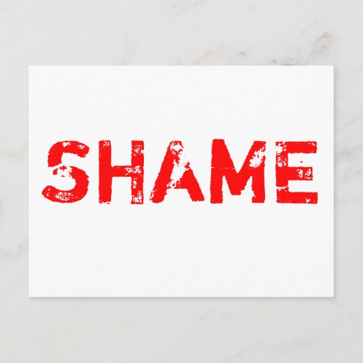 Schaamte Briefkaart (Voorkant)